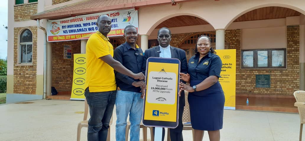 MTN Boosts Lugazi Diocese’s Namugongo Pilgrimage With Shs15m and Safety Gear