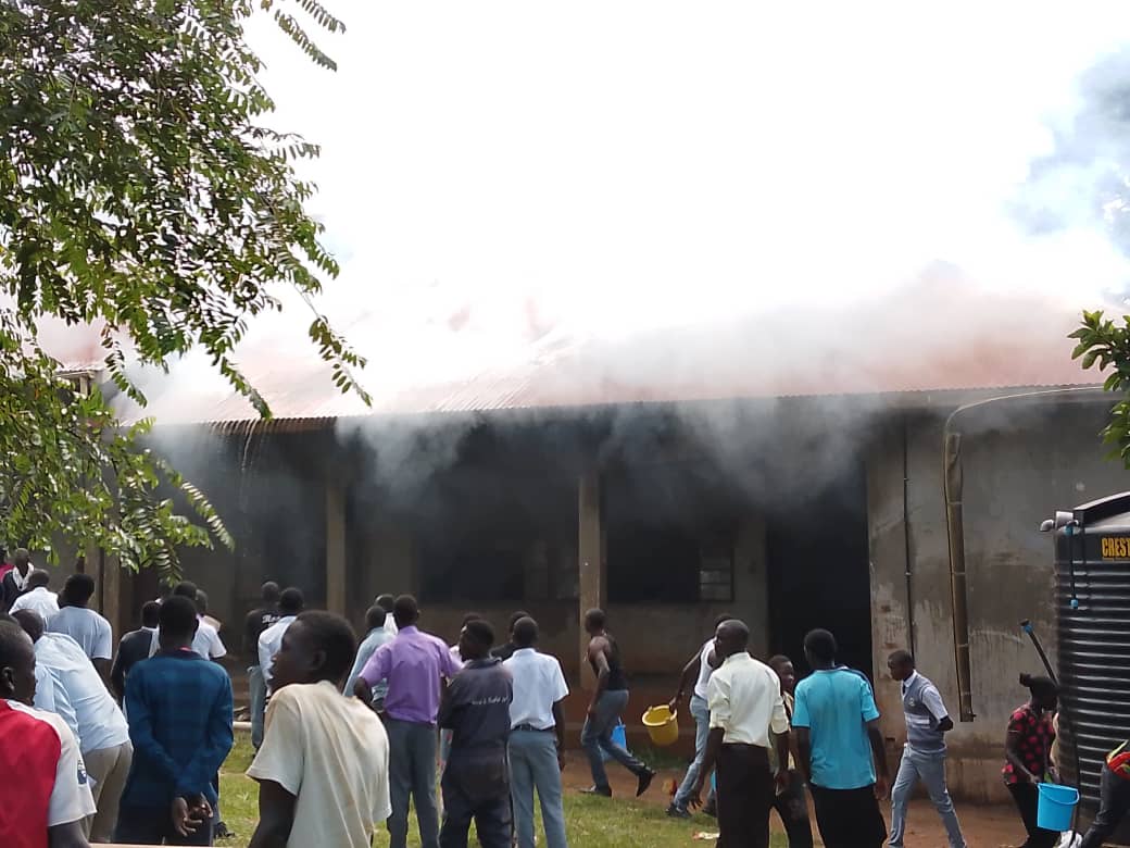 Mystery Fire Guts Dormitory at Cardinal Nsubuga Secondary School